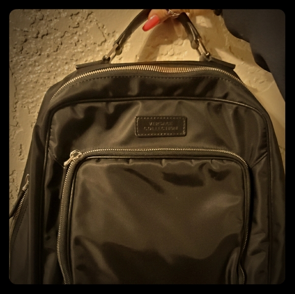 Versace Collection Bags Nwt Versace Backpack Laptop Backpack Poshmark